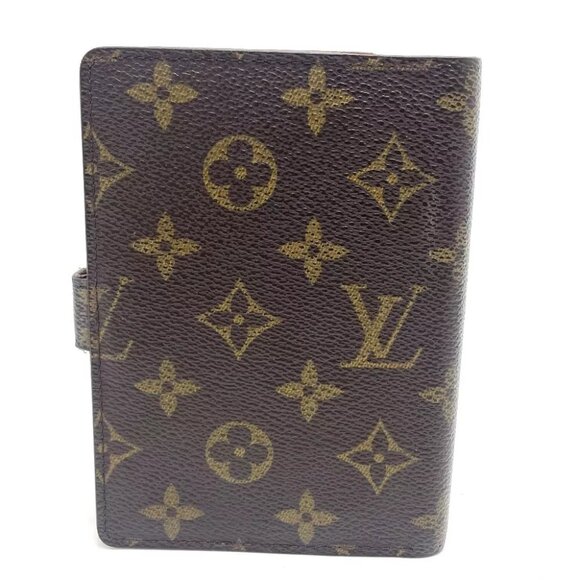 LOUIS VUITTON Monogram AgendaPM Notebook cover MonogramCanvas Brown - Picture 2 of 14